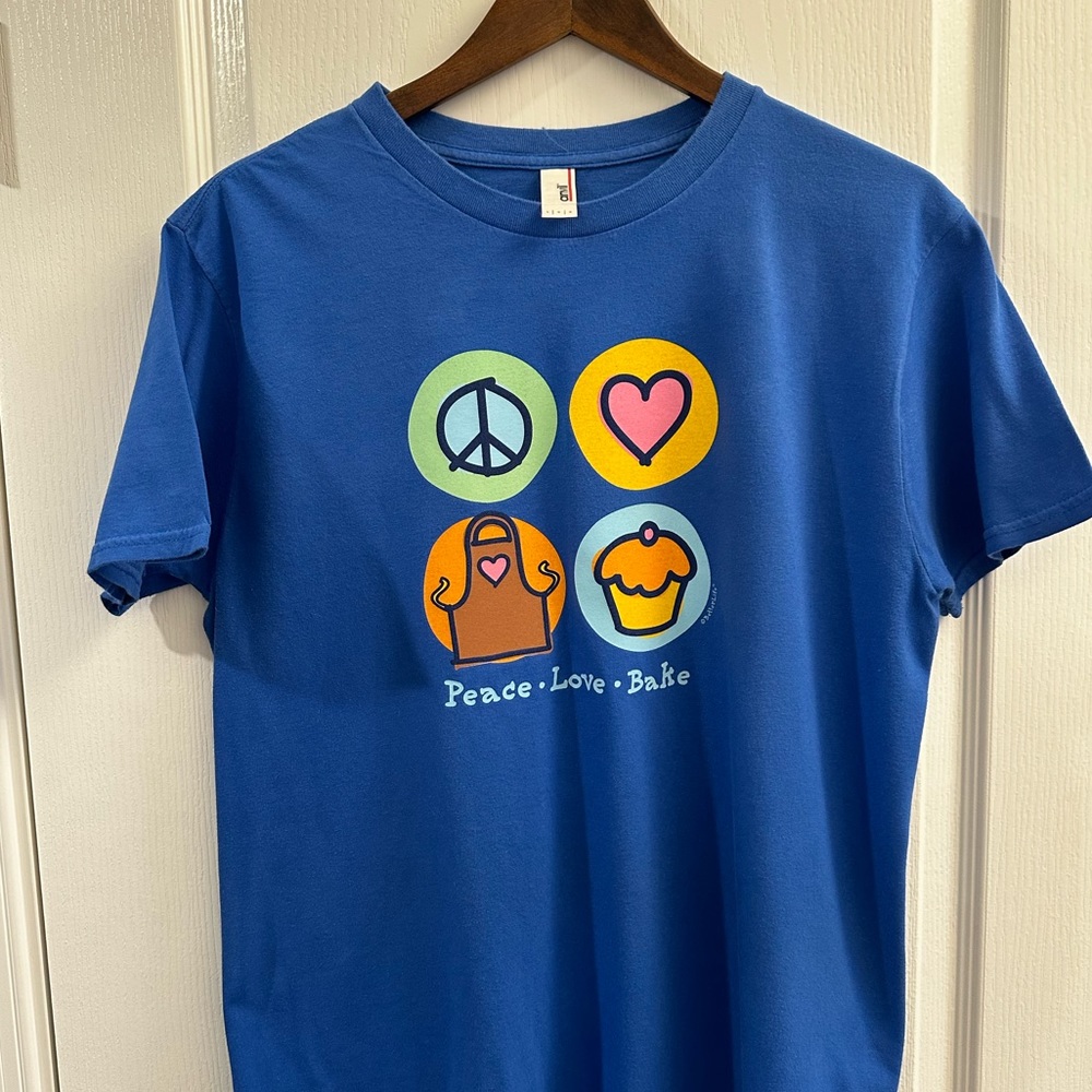 Peace•Love•Bake Women’s Tee Shirt - Picture 1 of 5